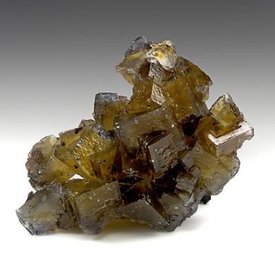 Fluorite with Chalcopyrite