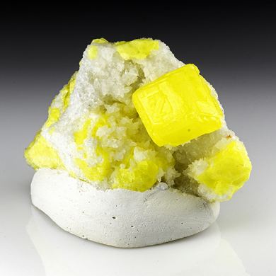 Sulfur with Aragonite