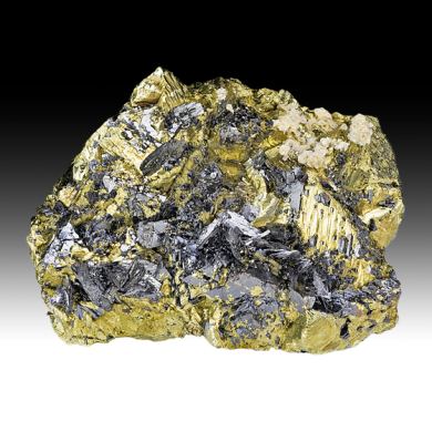 Chalcopyrite with Ferberite, Sphalerite