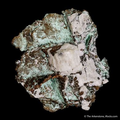 Copper with Quartz and Malachite