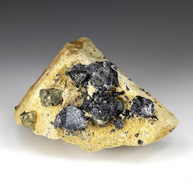 Rutile paramorph after Brookite with Pyrite