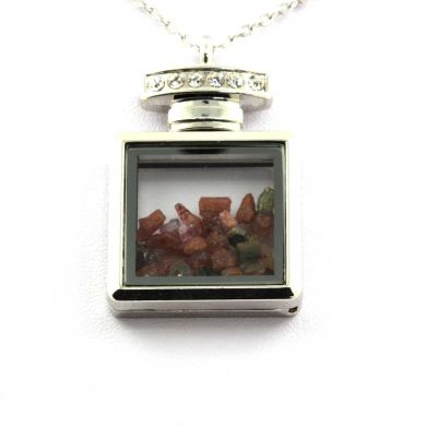 Raw multicolor Tourmaline necklace.