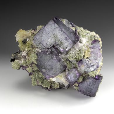 Fluorite with Arsenopyrite, Muscovite, Quartz