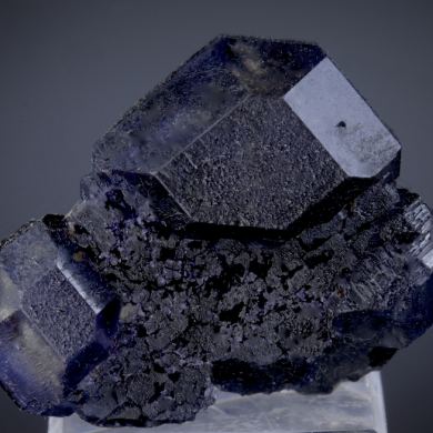 Fluorite - modified and aligned cubo-octahedral crystals