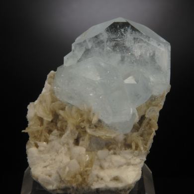 Beryl var. Aquamarine with Albite