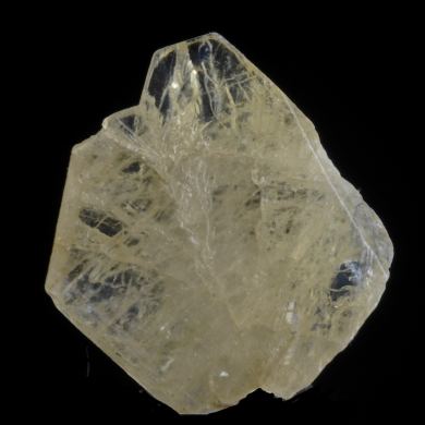 Chrysoberyl - gemmy twin crystal, Northeastern USA 