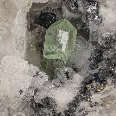 Anglesite  RARE GREEN COLOR