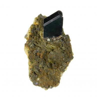 Vivianite with Childrenite, Siderite and Paravauxite