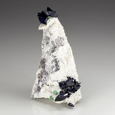 Azurite with Malachite