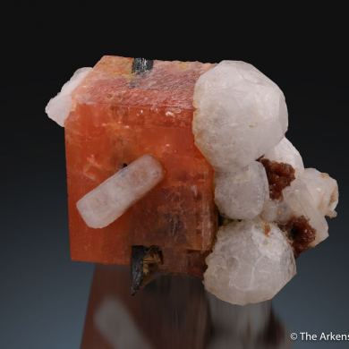 Serandite, Natrolite, Aegerine, and Rhodochrosite