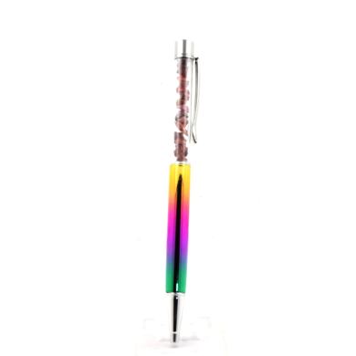 Raw Rhodolite Garnet mineral pen Madagascar.