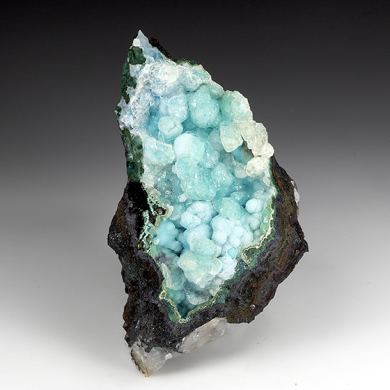 Chrysocolla with Calcite