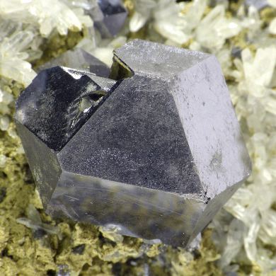 Galena, calcite, quartz