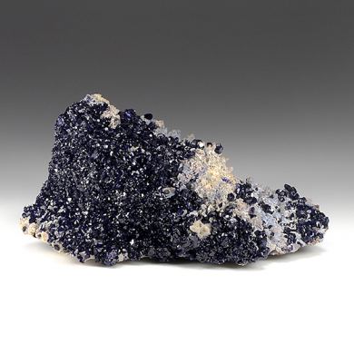 Azurite with Quartz