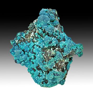 Chrysocolla on Quartz