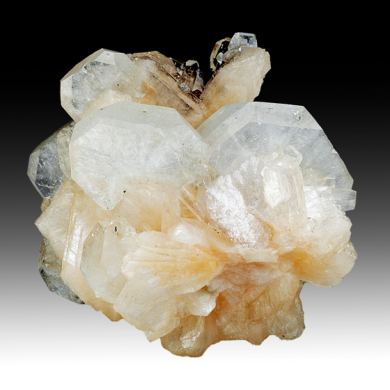 Fluorapophyllite-K with Stilbite