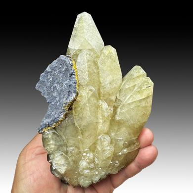 Calcite with Galena, Chalcopyrite