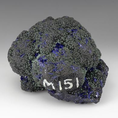 Azurite with Malachite