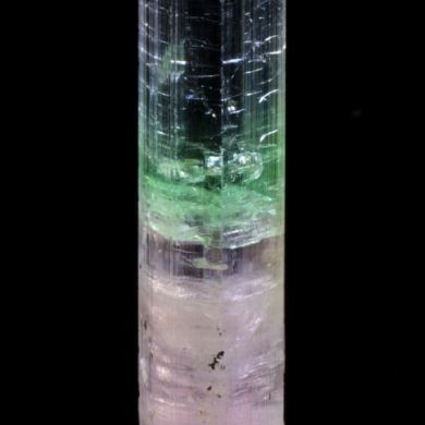Elbaite Tourmaline with Achroite top