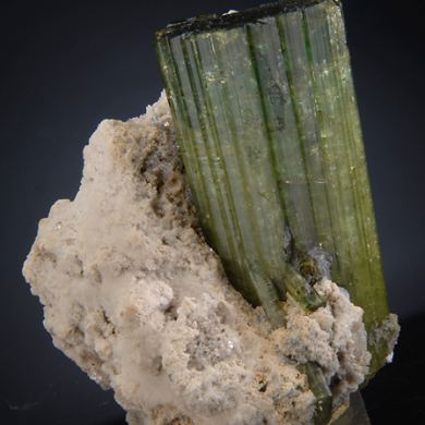 Elbaite tourmaline with Beryllonite 