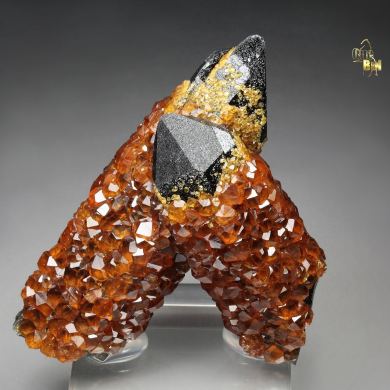 gem GARNET var. SPESSARTINE, QUARTZ var. SMOKY