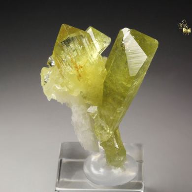 gem BRAZILIANITE, ALBITE