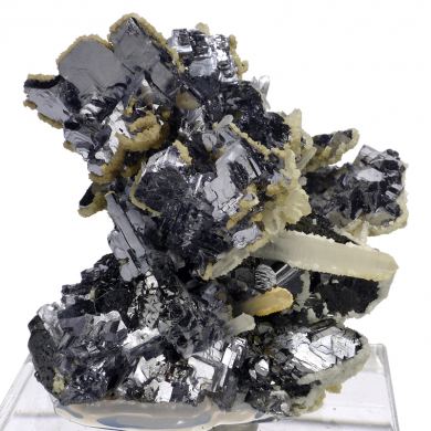 Galena, sphalerite, quartz, calcite