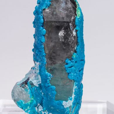 Chrysocolla on Quartz
