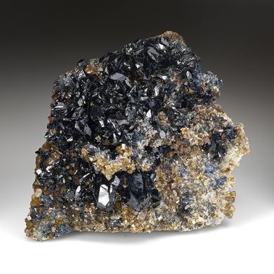 Lazulite with Siderite, Quartz