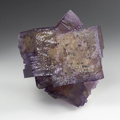 Fluorite with Chalcopyrite