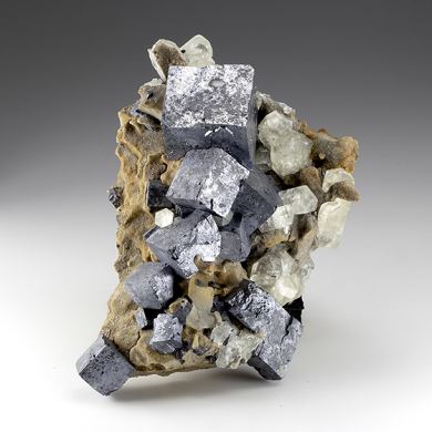 Galena with Calcite