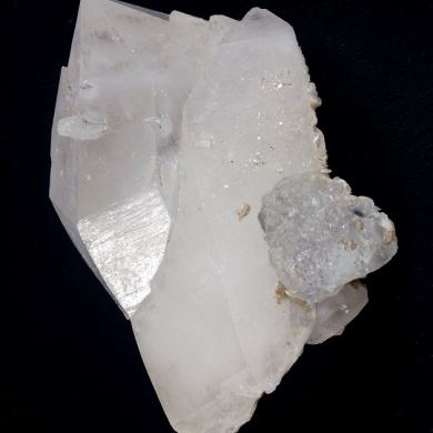 Quartz with Fluorite and Calcite