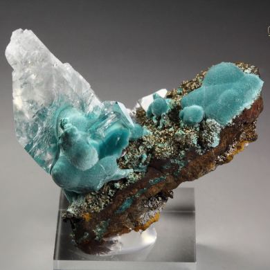 ROSASITE, CALCITE