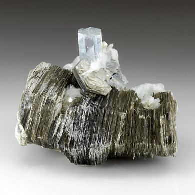 Beryl with Muscovite, Albite
