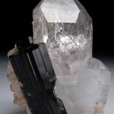 Elbaite, Aquamarine, Quartz