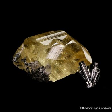 Calcite with Stibnite