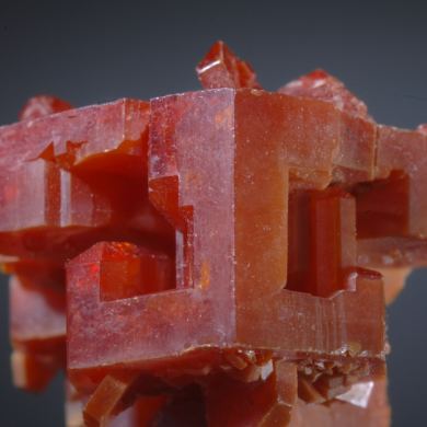 Vanadinite - large hoppered crystal