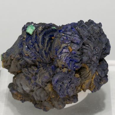 Azurite with Malachite after Cuprite