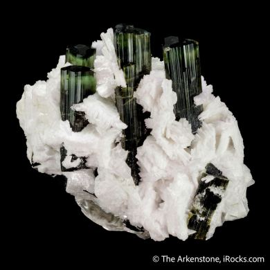 Elbaite Tourmaline and Lepidolite in Cleavelandite