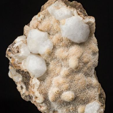 Analcime on Stilbite