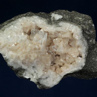 Dolomite with Gypsum (var. Selenite)