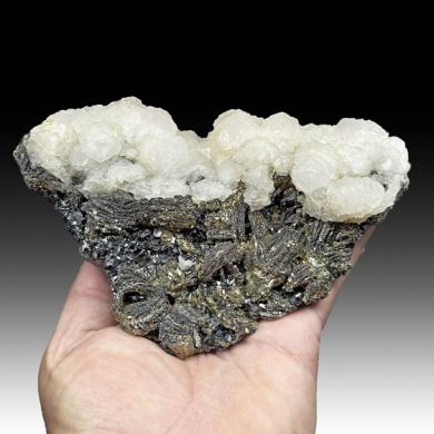 Calcite with Pyrrhotite, Pyrite, Sphalerite