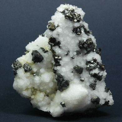 Tennantite with Chalcopyrite on Quartz