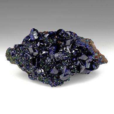 Azurite with Malachite