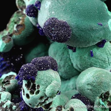 Malachite with Azurite