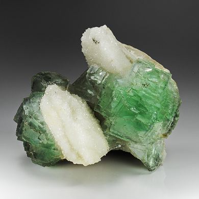 Fluorite with Quartz