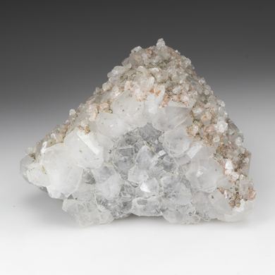 Quartz with Fluorite, Calcite