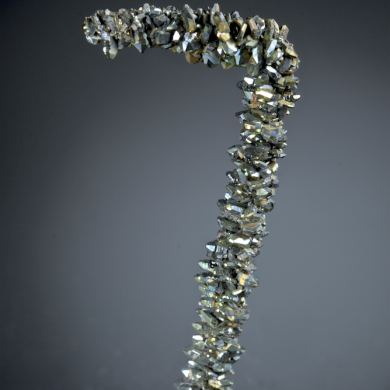 Marcasite - well-crystalized stalatitic growth