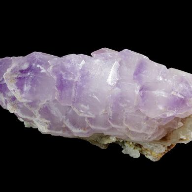 Quartz (var. Amethyst) on smoky Quartz