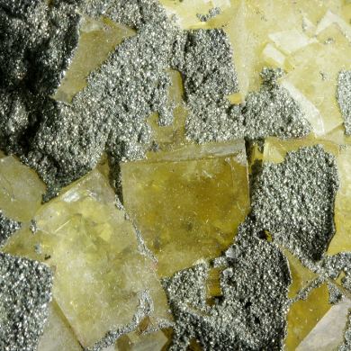 Fluorite with Chalcopyrite